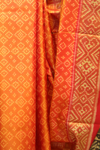 Orange Rajkot Patola Silk Saree - SRORPSS229