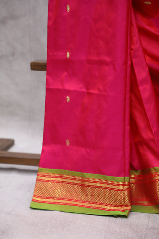 Pink Silk Paithani Saree - SRRSPS459