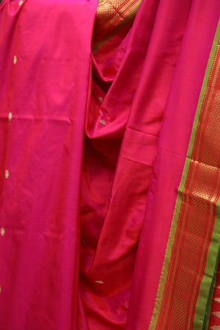 Pink Silk Paithani Saree - SRRSPS459