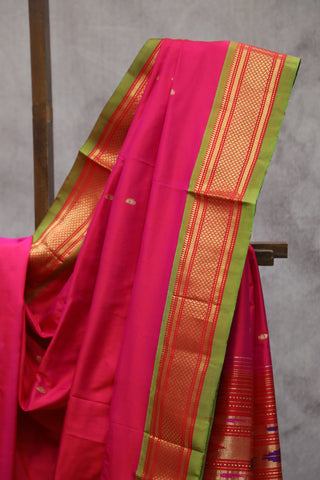 Pink Silk Paithani Saree - SRRSPS459