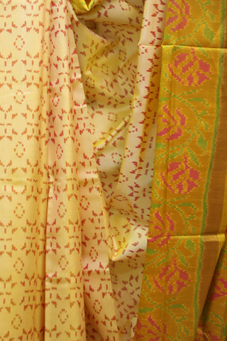 Cream Rajkot Patola Silk Saree - SRCRPSS224