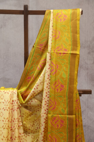 Cream Rajkot Patola Silk Saree - SRCRPSS224