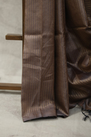 Brown Tussar Silk Saree - SRBTSS960