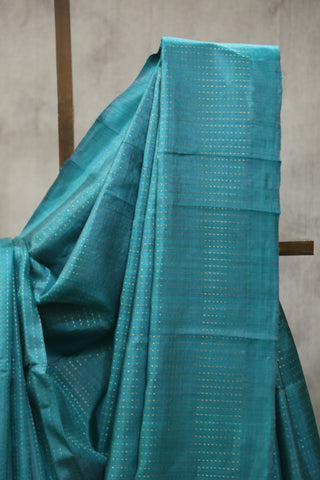 Peacock Green Tussar Silk Saree - SRPGTSS958