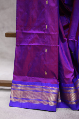 Purple Silk Paithani Saree - SRPSPS455