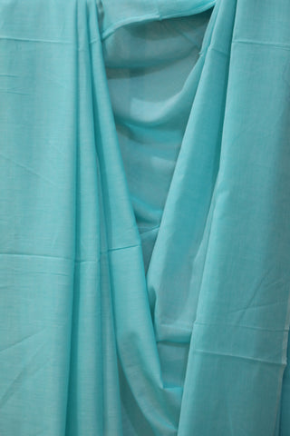 Aqua Mulmul Cotton Saree-SRAMCS128