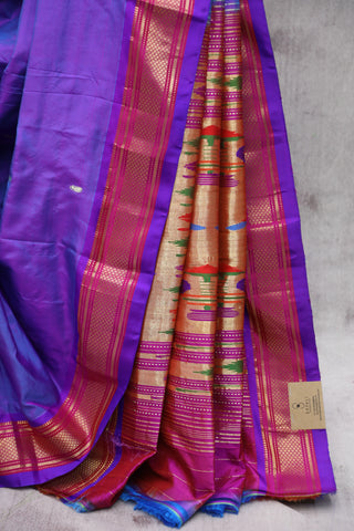 Purple Silk Paithani Saree - SRPSPS441