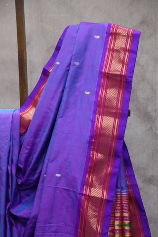 Purple Silk Paithani Saree - SRPSPS441