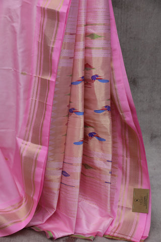 Pink Silk Paithani Saree - SRPSPS440