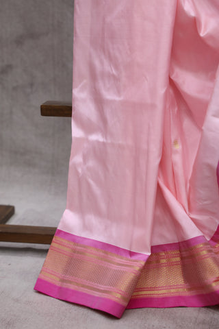 Pink Silk Paithani Saree - SRPSPS442