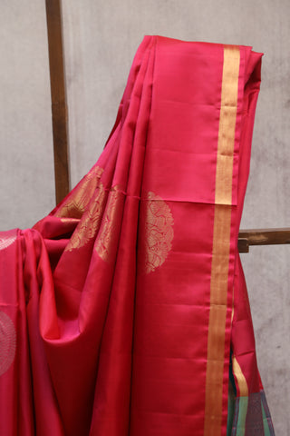 Rani Pink Soft Silk Saree - SRRPSSS272