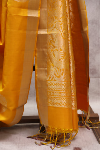 Yellow Soft Silk Saree - SRYSSS271