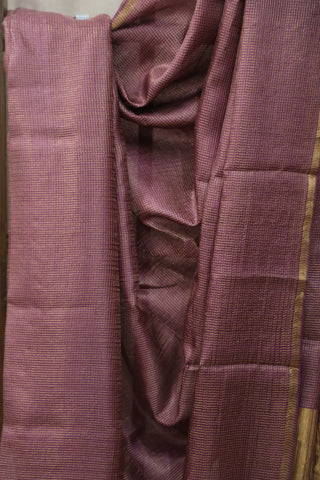 Purple Tussar Silk Saree - SRPTSS972