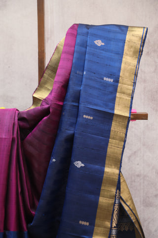 Purple Soft Silk Saree - SRPPSSS269