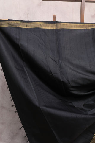 Khaki Brown Raw Silk Saree-SRKBRSS248