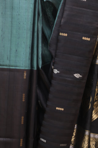 Dark Green Soft Silk Saree - SRDGSSS270