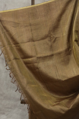 Two Tone Brown Tussar Silk Saree - SRTTBTSS974