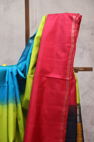 Multicolored Soft Silk Saree - SRMSSS234