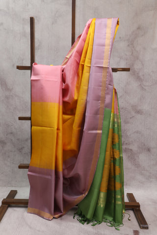 Multicolor Soft Silk Saree - SRMSSS239