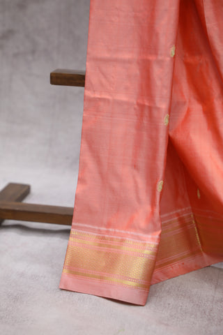 Peach Silk Paithani Saree - SRPSPS511