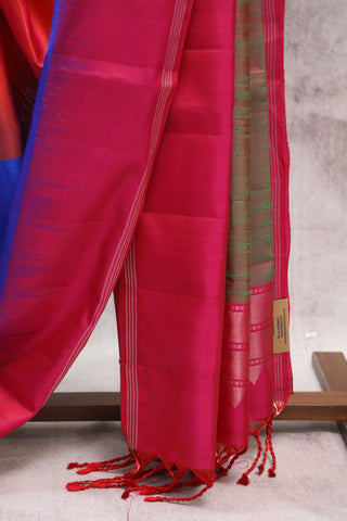 Multicolor Soft Silk Saree - SRMSSS240