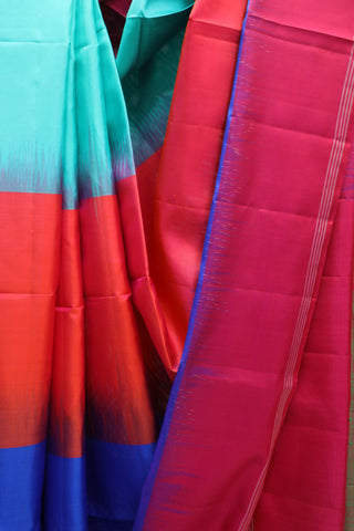 Multicolor Soft Silk Saree - SRMSSS240