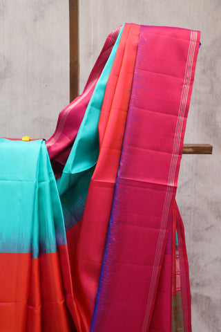 Multicolor Soft Silk Saree - SRMSSS240