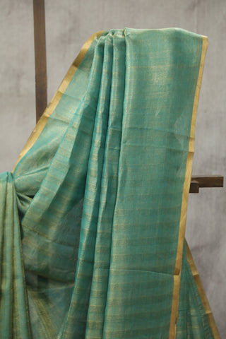 Two Tone Green Tussar Silk Saree - SRTTGTSS966