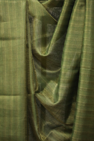 Two Tone Green Tussar Silk Saree - SRTTGTSS964