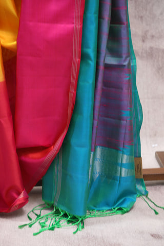 Multicolored Soft Silk Saree - SRMSSS236