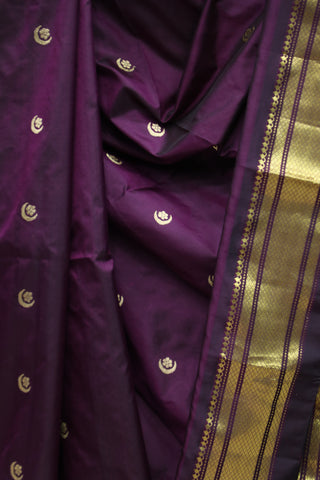 Wine Silk Chandrakor Paithani Saree - SRWSCPS401