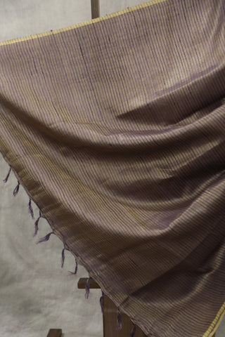 Two Tone Purple Tussar Silk Saree - SRTTPTSS965