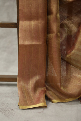 Two Tone Wine Tussar Silk Saree - SRTTPTSS968