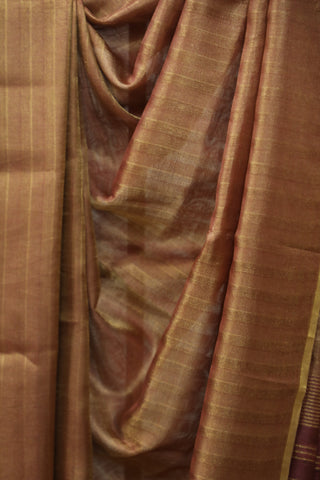 Two Tone Wine Tussar Silk Saree - SRTTPTSS968