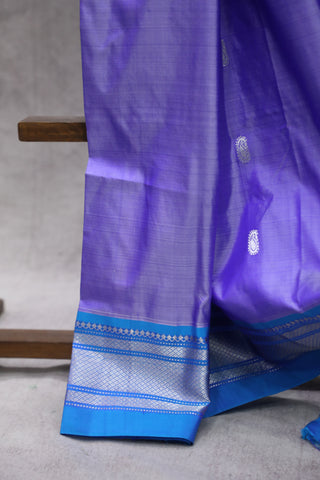 Two Tone Purple Silk Paithani Saree - SRTTPSPS508