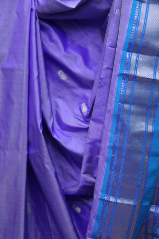 Two Tone Purple Silk Paithani Saree - SRTTPSPS508