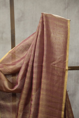 Two Tone Purple Tussar Silk Saree - SRTTPTSS962