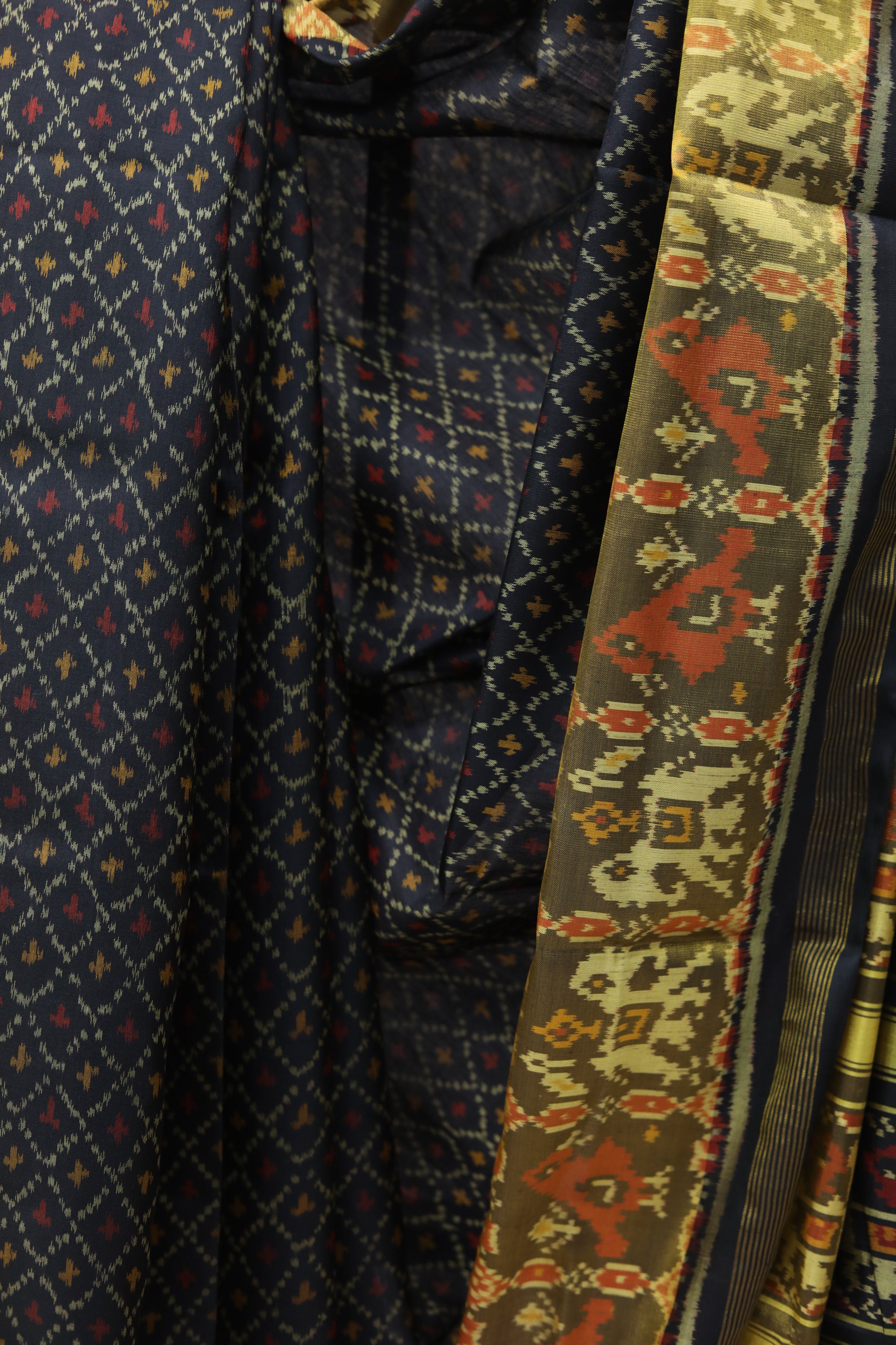 Black Rajkot Patola Silk Saree - SRBRPSS285