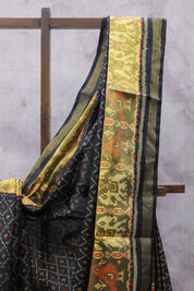 Black Rajkot Patola Silk Saree - SRBRPSS285