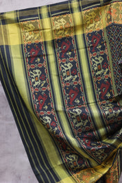 Black Rajkot Patola Silk Saree - SRBRPSS285