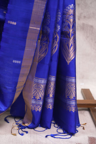 Blue Soft Silk Saree - SRMSSS251