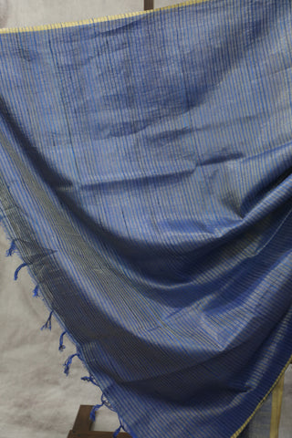 Two Tone Blue Tussar Silk Saree - SRTTBTSS982