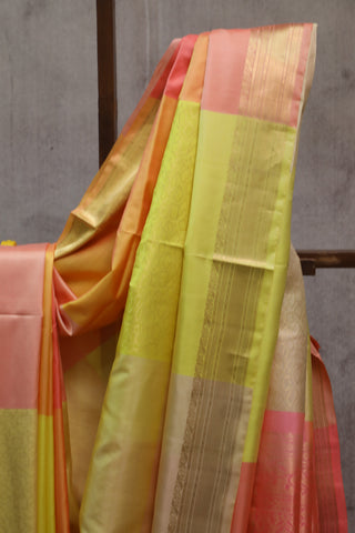 Multicolor Soft Silk Saree - SRMSSS253