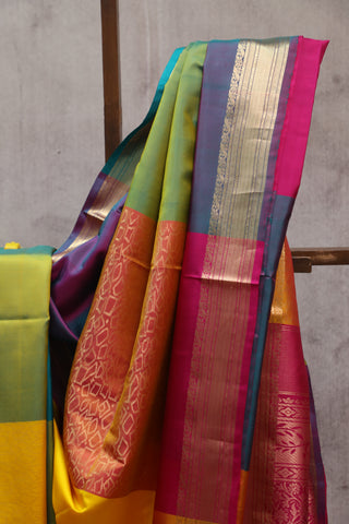 Multicolor Soft Silk Saree - SRMSSS248