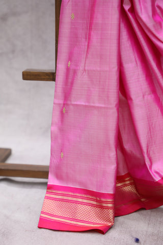 Two Tone Pink Silk Paithani Saree - SRTTPSPS499