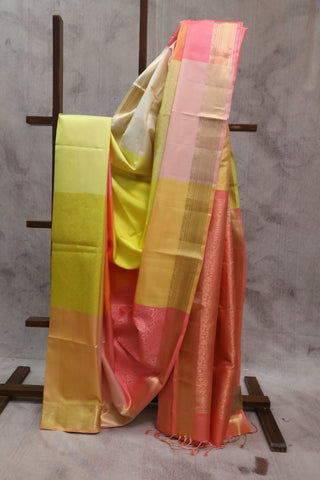 Multicolor Soft Silk Saree - SRMSSS245