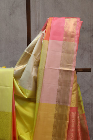 Multicolor Soft Silk Saree - SRMSSS245