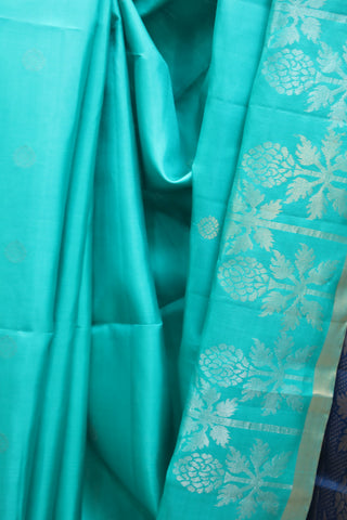 Turquoise Soft Silk Saree - SRTSSS244