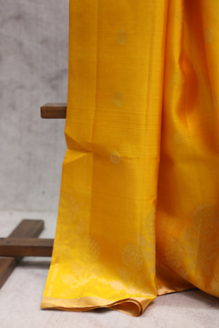 Mustard Yellow Soft Silk Saree - SRMYSSS241