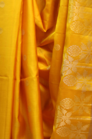 Mustard Yellow Soft Silk Saree - SRMYSSS241